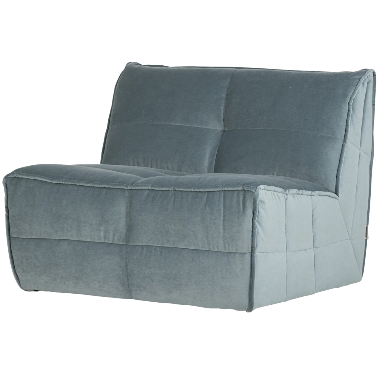 Cluster 1-zits element velvet turquoise blauw
