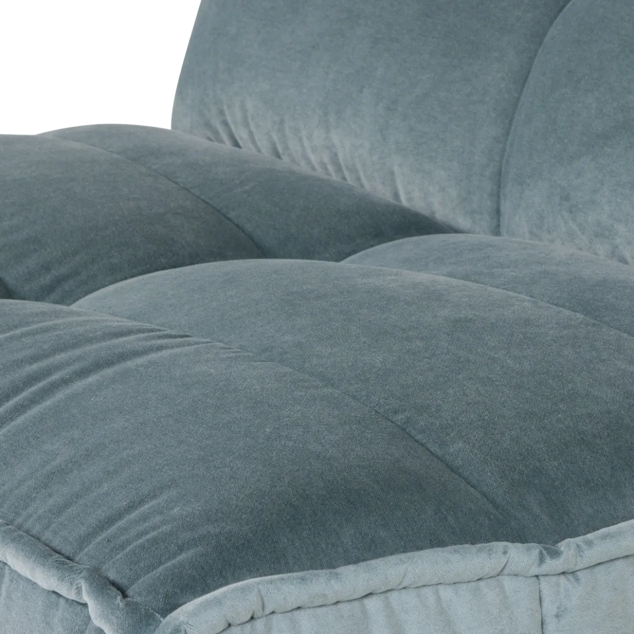 Cluster 1-zits element velvet turquoise blauw
