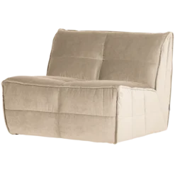 Cluster 1-zits element velvet zacht beige