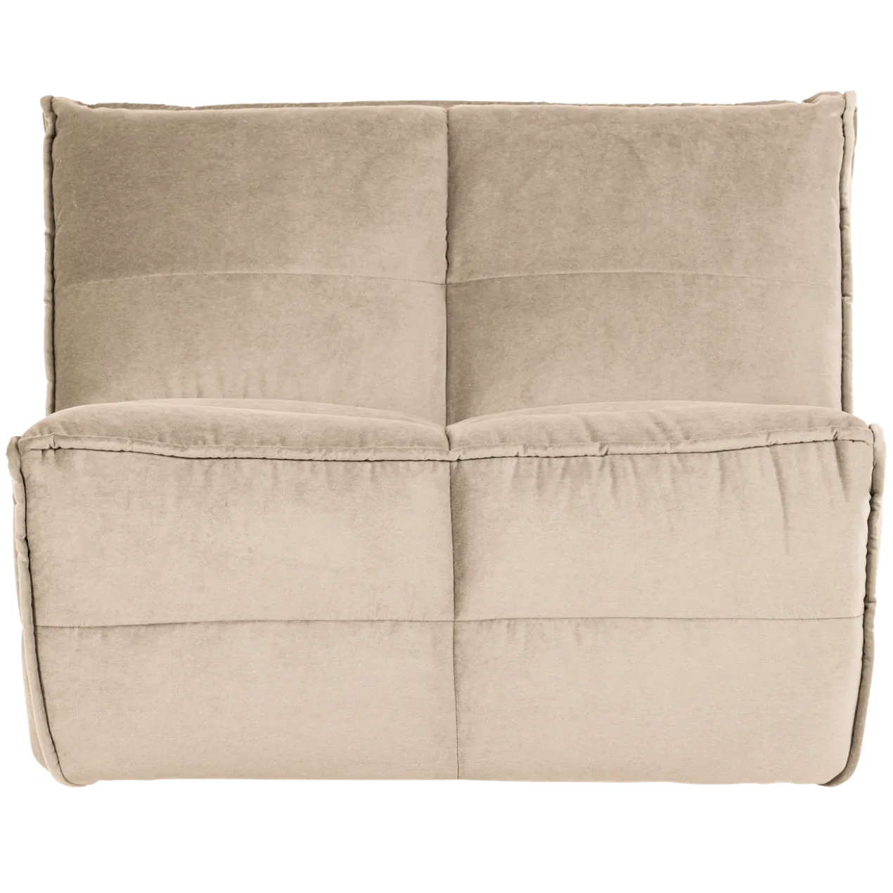 Cluster 1-zits element velvet zacht beige