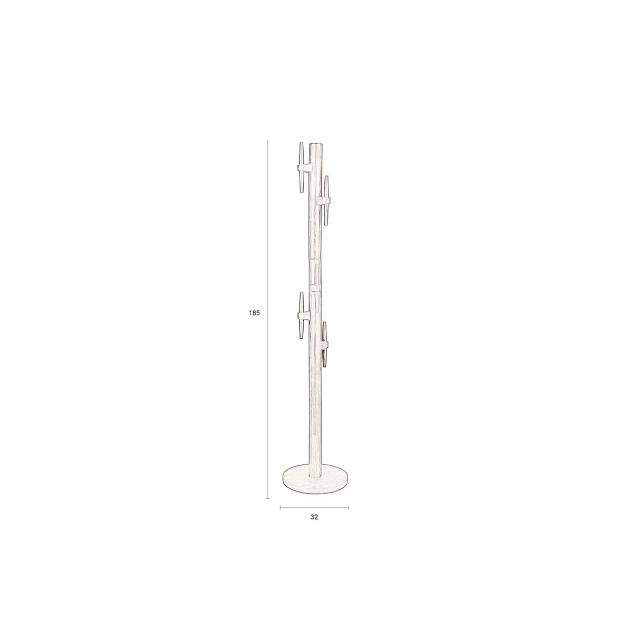 Coat rack jakub walnut