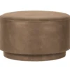 Coffee poef lederlook cognac