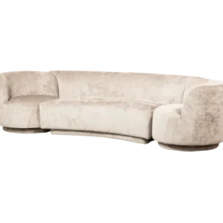 Combi-popular: bankje + fauteuils naturel