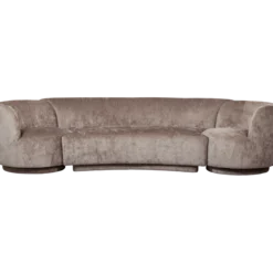 Combi-popular: bankje + fauteuils taupe