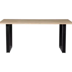 Combi-tablo: boomstam eiken 180x90 & u-poot [fsc]