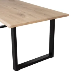 Combi-tablo: boomstam eiken 180x90 & u-poot [fsc]