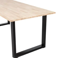 Combi-tablo: eiken 220x90 & u-poot [fsc]