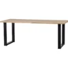 Combi-tablo: eiken 200x90 & u-poot [fsc]