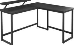 Computerbureau L-vormig Indusign zwart