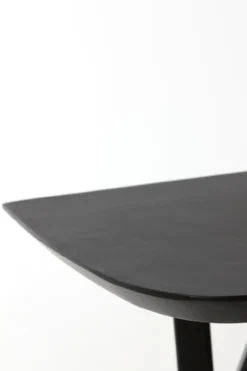 Console acacia wood matt black