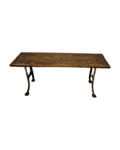 Console met metalen H poten