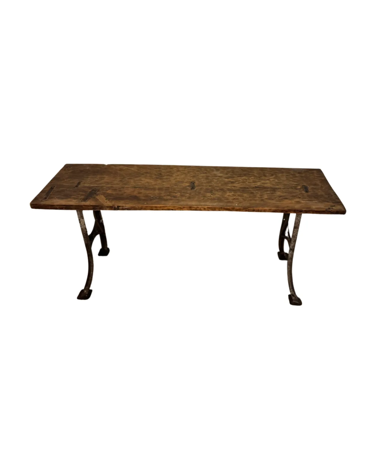Console met metalen H poten