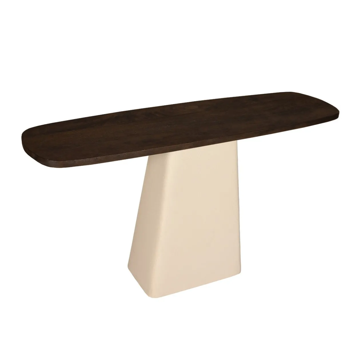 Console Milan hout 140 cm beige