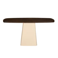Console Milan hout 140 cm beige