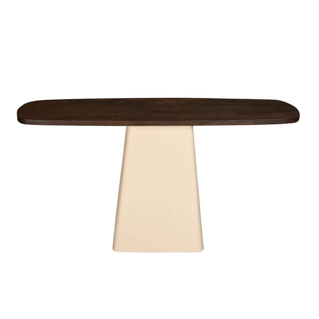 Console Milan hout 140 cm beige