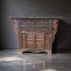 Console snijwerk naturel uniek
