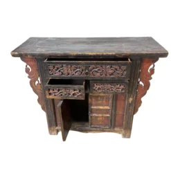 Console snijwerk naturel uniek
