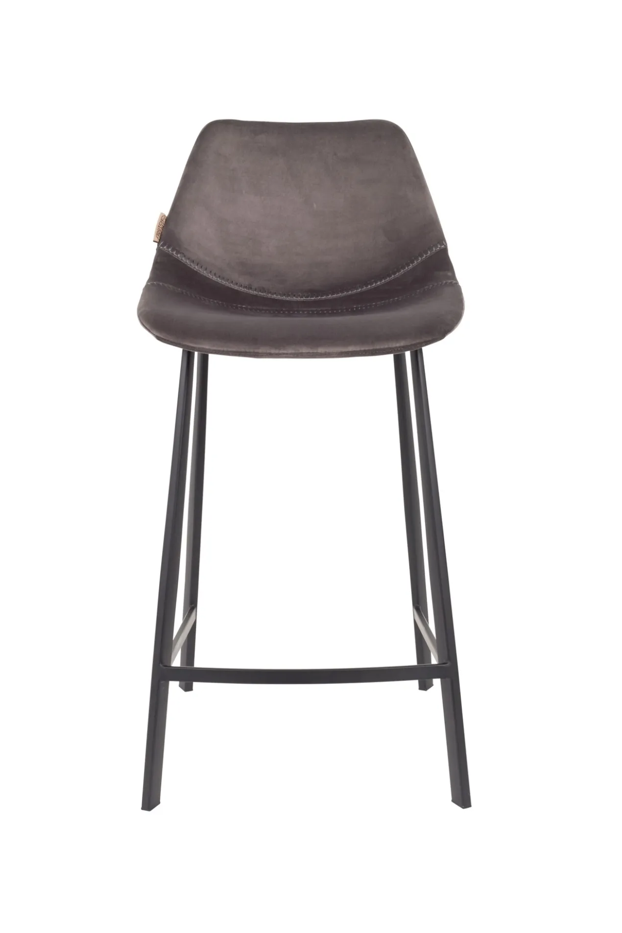 Counter stool franky velvet grey