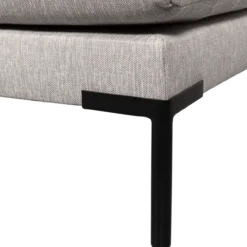 Couple eetbank hoekelement lange zijde rechts lichtgrijs