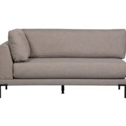 Couple eetbank hoekelement lange zijde rechts taupe