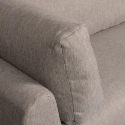 Couple eetbank hoekelement lange zijde rechts taupe