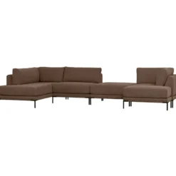 Couple lounge element links chocolade bruin