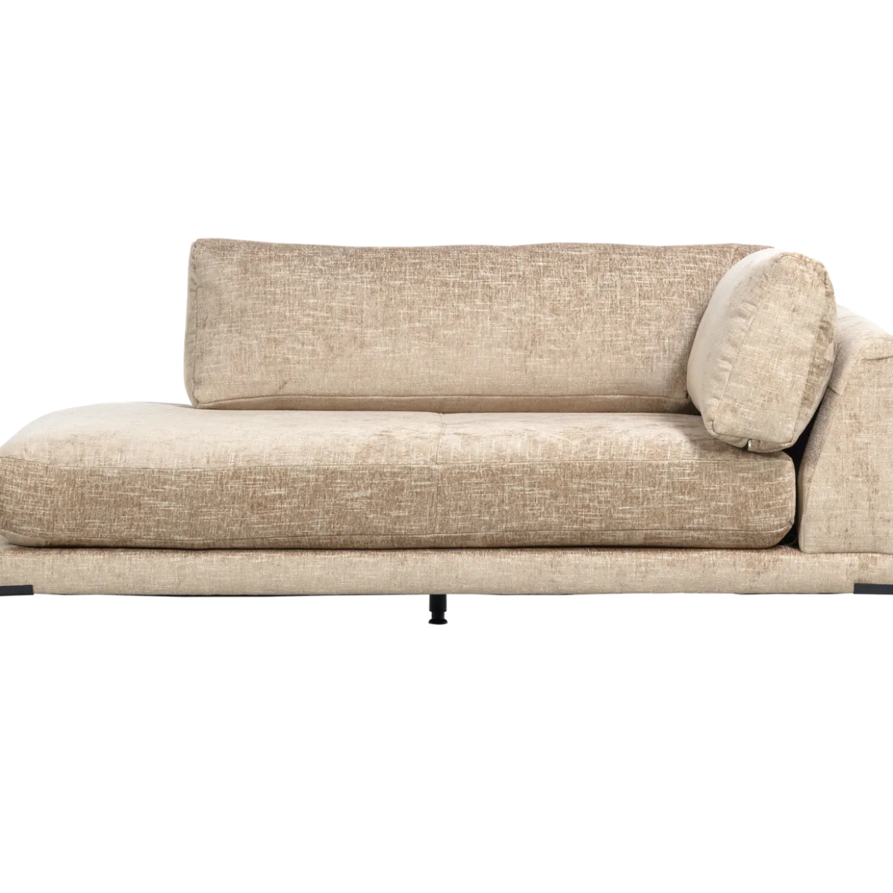 Couple lounge element rechts naturel melange
