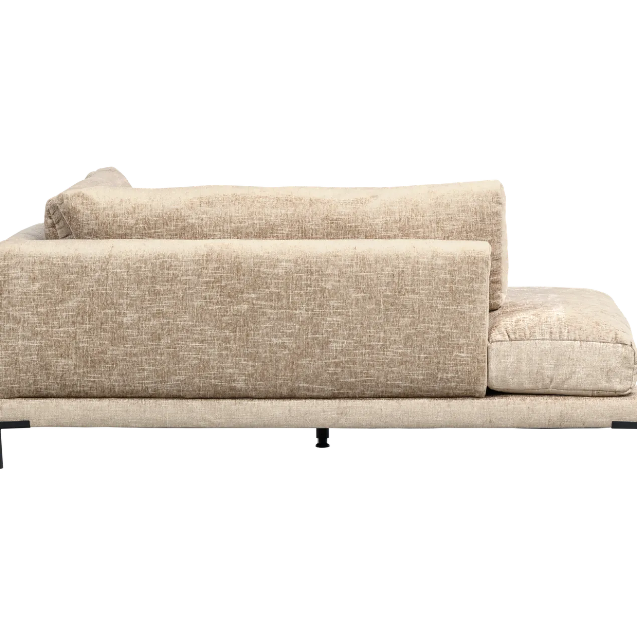 Couple lounge element rechts naturel melange