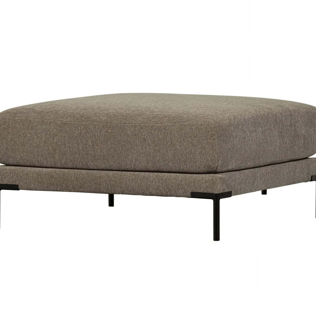 Couple poef 100 cm taupe
