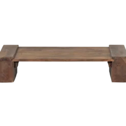 Cuno salontafel laag mangohout donkerbruin