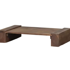 Cuno salontafel laag mangohout donkerbruin