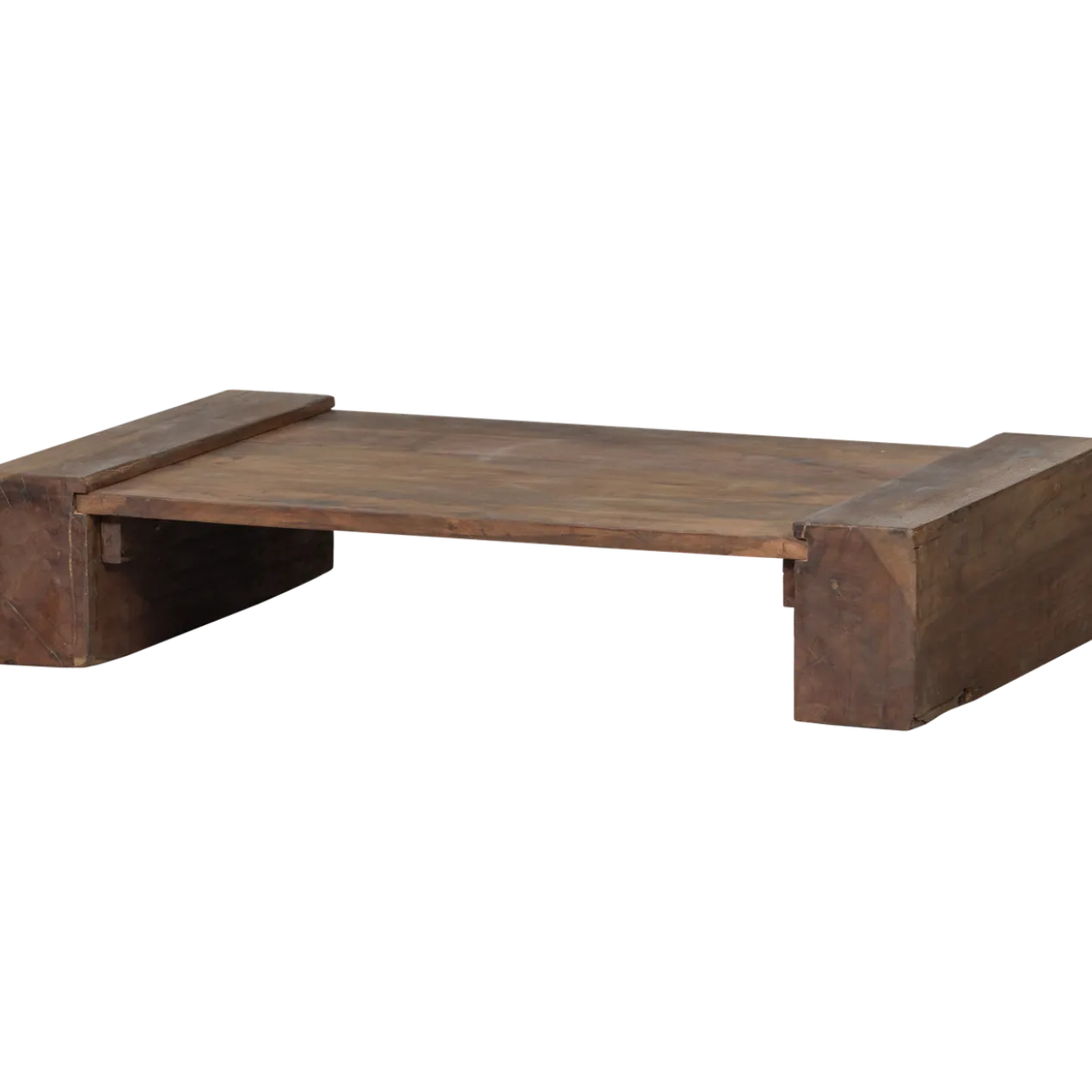 Cuno salontafel laag mangohout donkerbruin