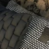 CUSHION 3D WEAVE 45x45CM Kussen 3D weave zwart