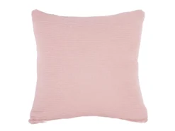 Cushion Zigzag knitted cotton soft pink