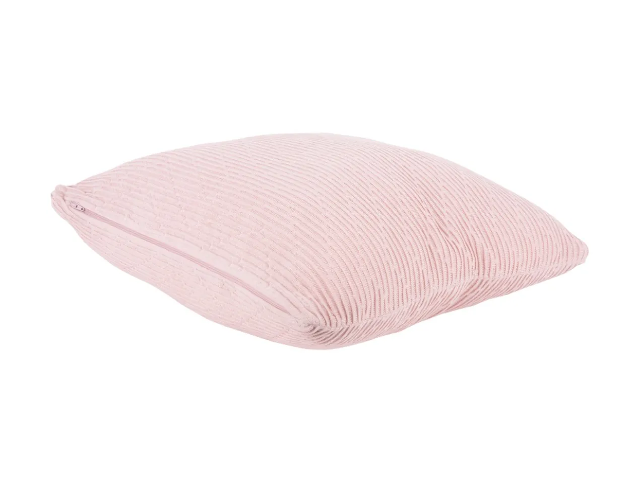Cushion Zigzag knitted cotton soft pink