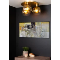DAJANA PLAFONDLAMP 3-LICHTS GOUD
