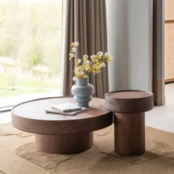 Dara bijzettafel mangohout bruin