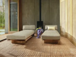 Daybed Outdoor Teak naturel