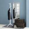 Dean houten staande kapstok - 176 cm hoog Wit