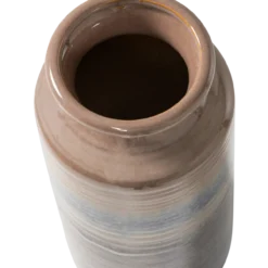 Decennia xl vaas keramiek grijsblauw 38xo17 cm