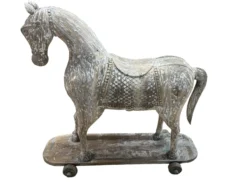 Decoratie houten paard groot