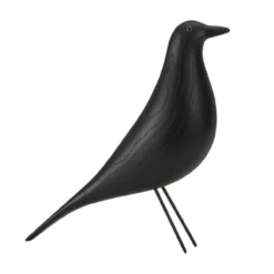 Decoratie object House Bird black ash