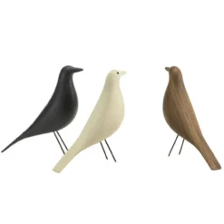 Decoratie object House Bird black ash