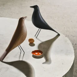 Decoratie object House Bird dark walnut