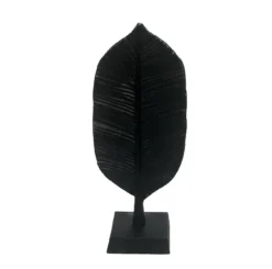 Decoratie object veer Lorena zwart