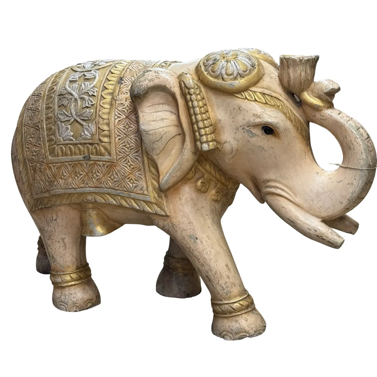 Decoratieve olifant van fiber uniek India