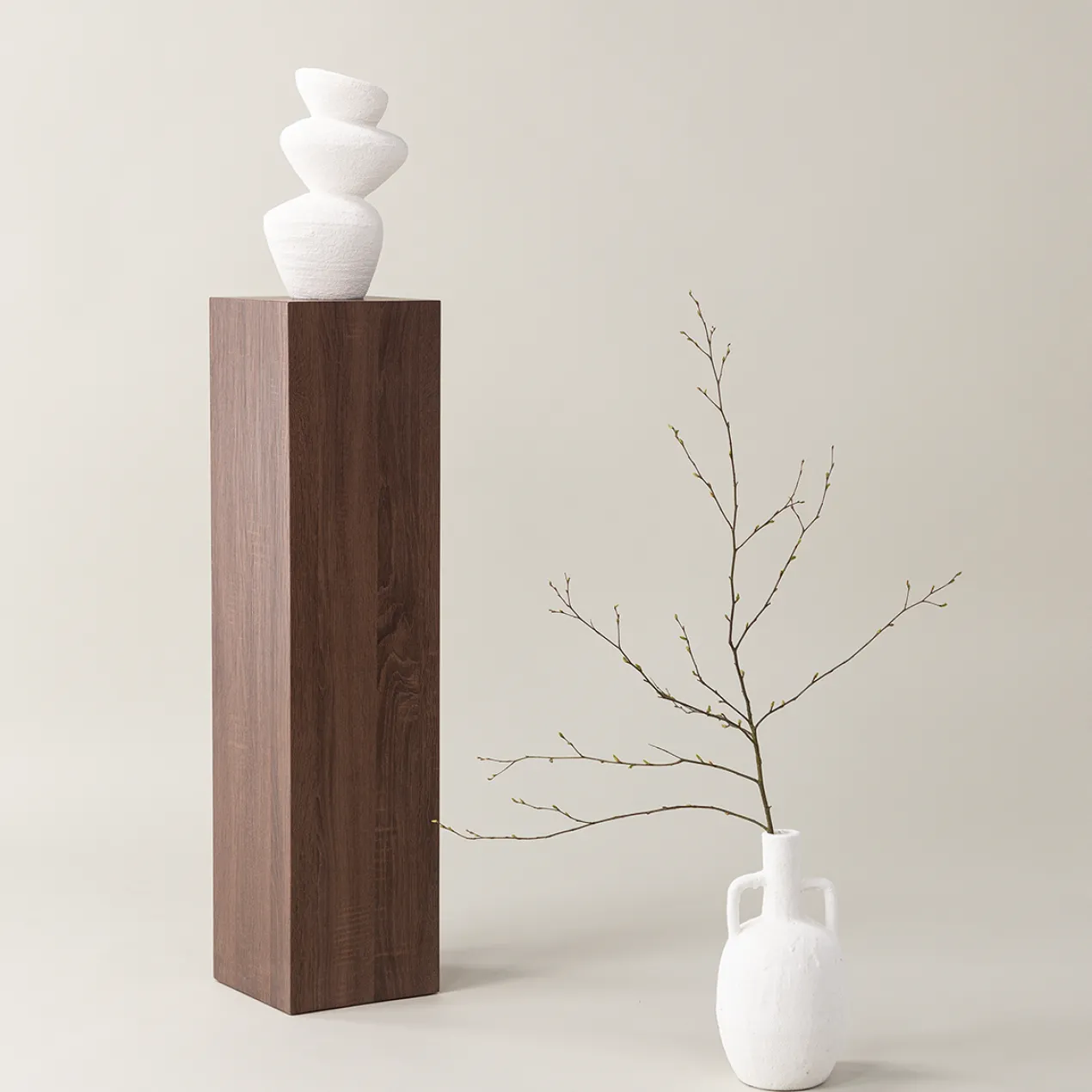 Decoratieve zuil Rana bruin