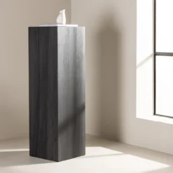 Decoratieve zuil Rana Zwart - 130 x 40 cm