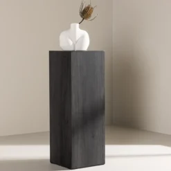 Decoratieve zuil Rana Zwart - 65 x 23 cm