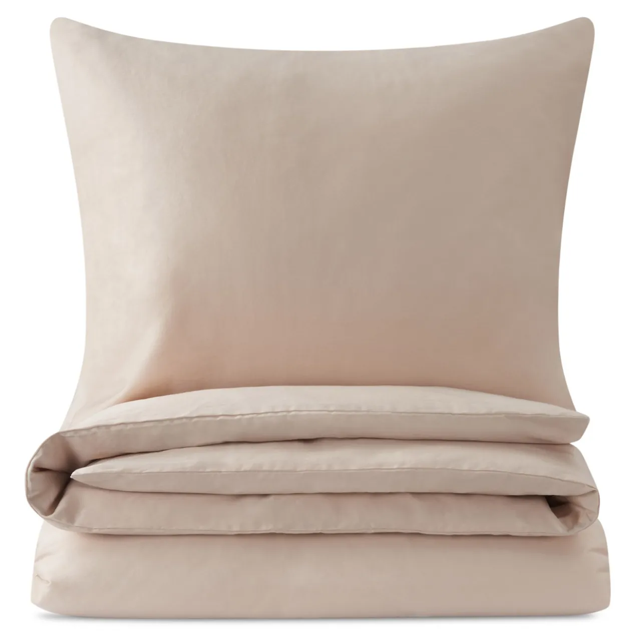 Dekbedovertrek Cotton Satin 140x220 cm almond